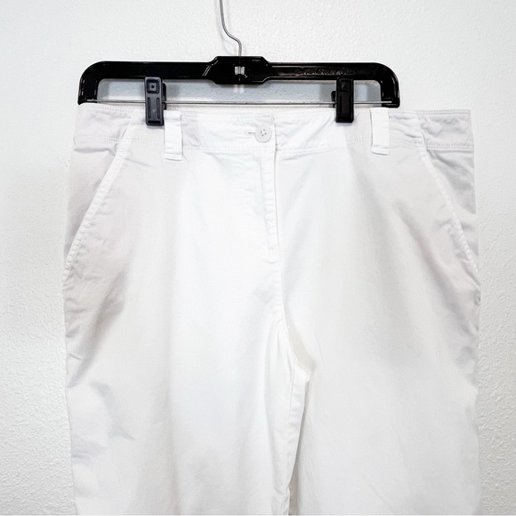 Tommy Bahama White Capri Pants Cotton Spandex Size 12 - Picture 2 of 6